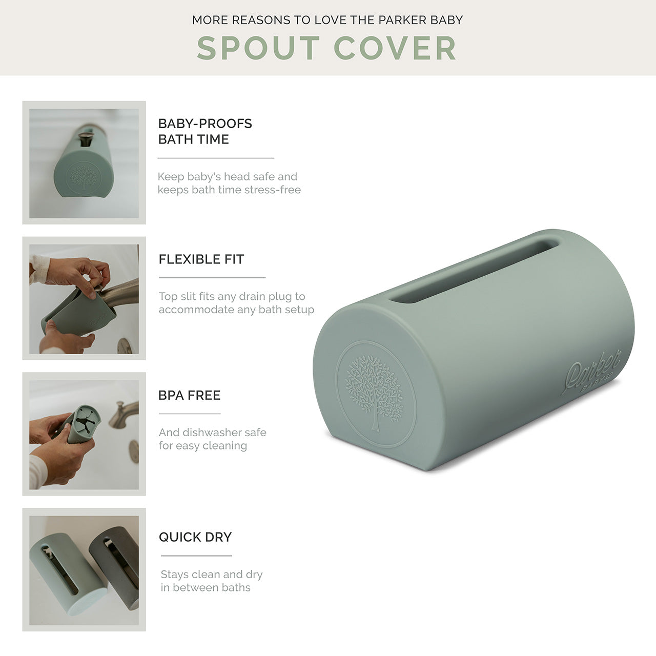 Silicone Spout Cover by Parker Baby Co., product view 3