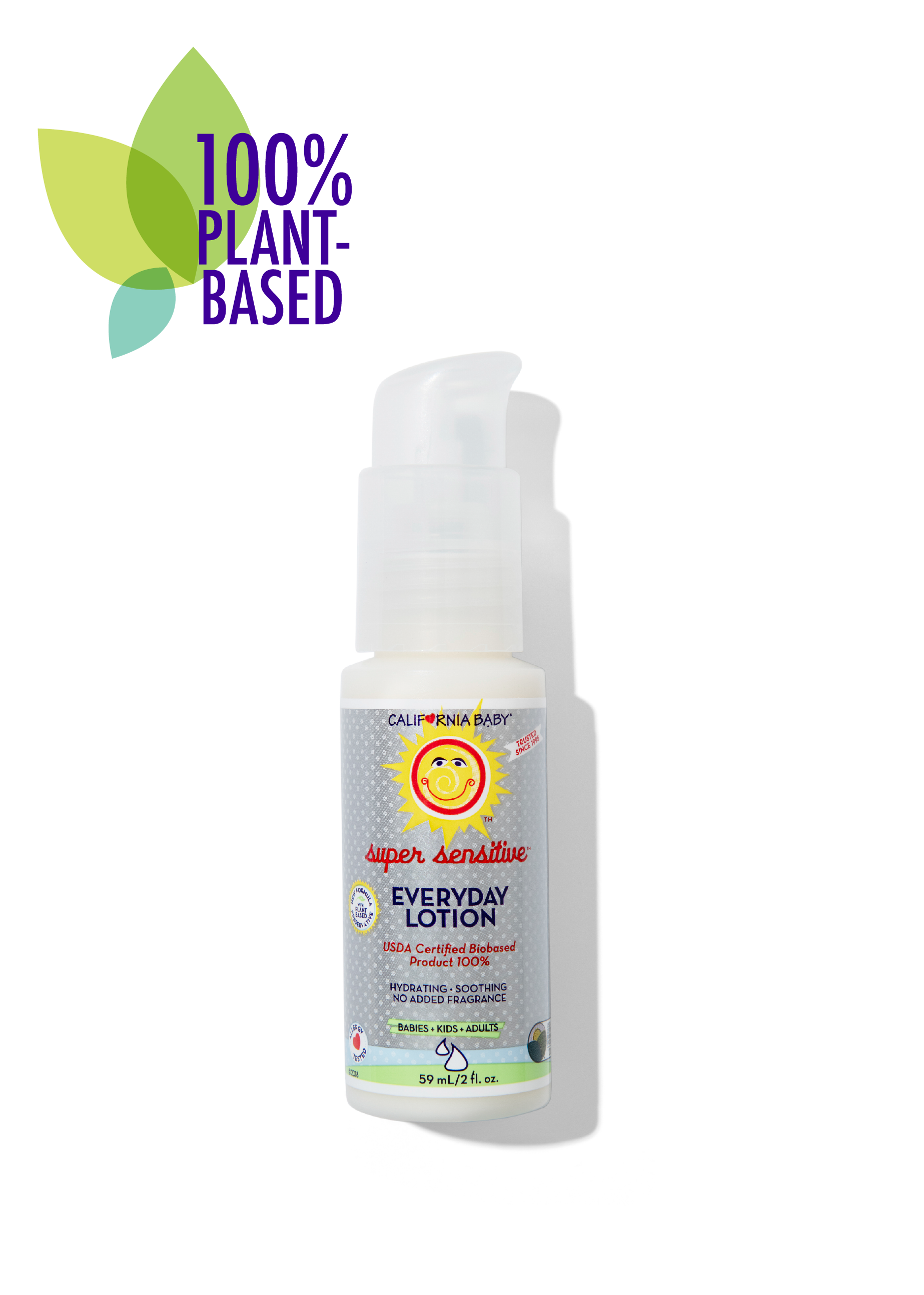 (No Fragrance) Super Sensitive™ Everyday Lotion by California Baby, product view 4