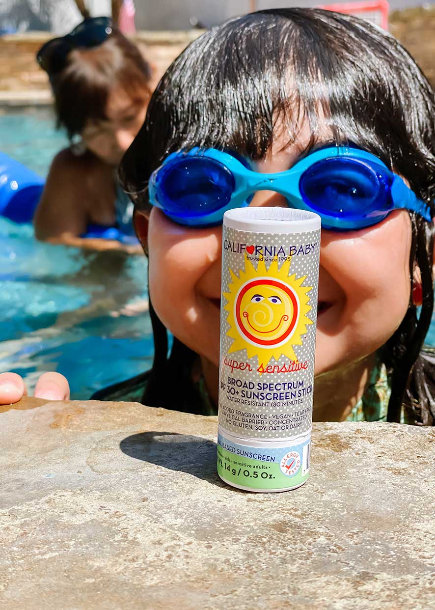 (No Fragrance) Super Sensitive™ Broad Spectrum SPF 30+ Sunscreen Stick by California Baby, product view 3