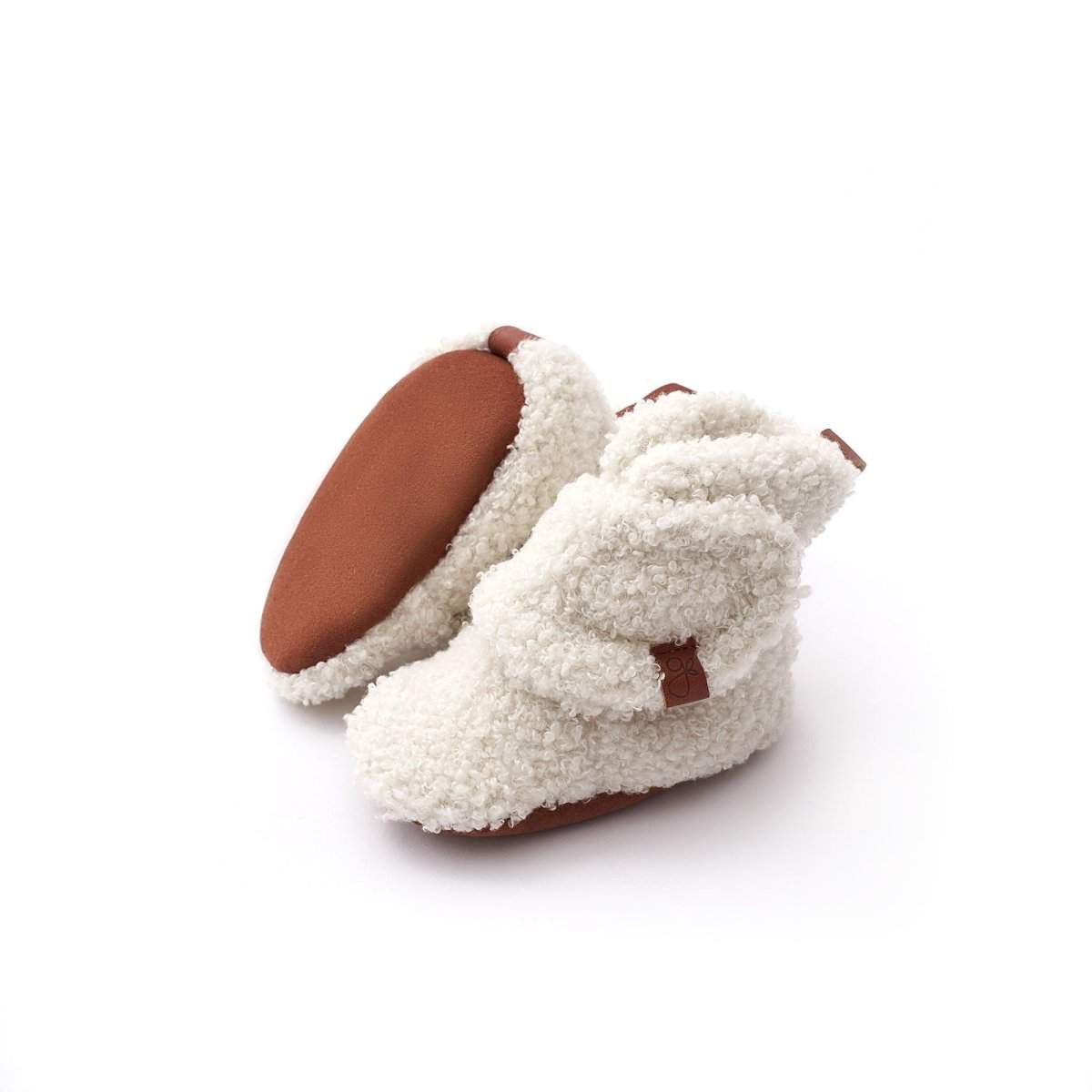 Goumi Stay-On Sherpa Baby Boots – Alabaster