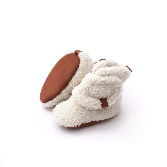 Goumi Stay-On Sherpa Baby Boots – Alabaster