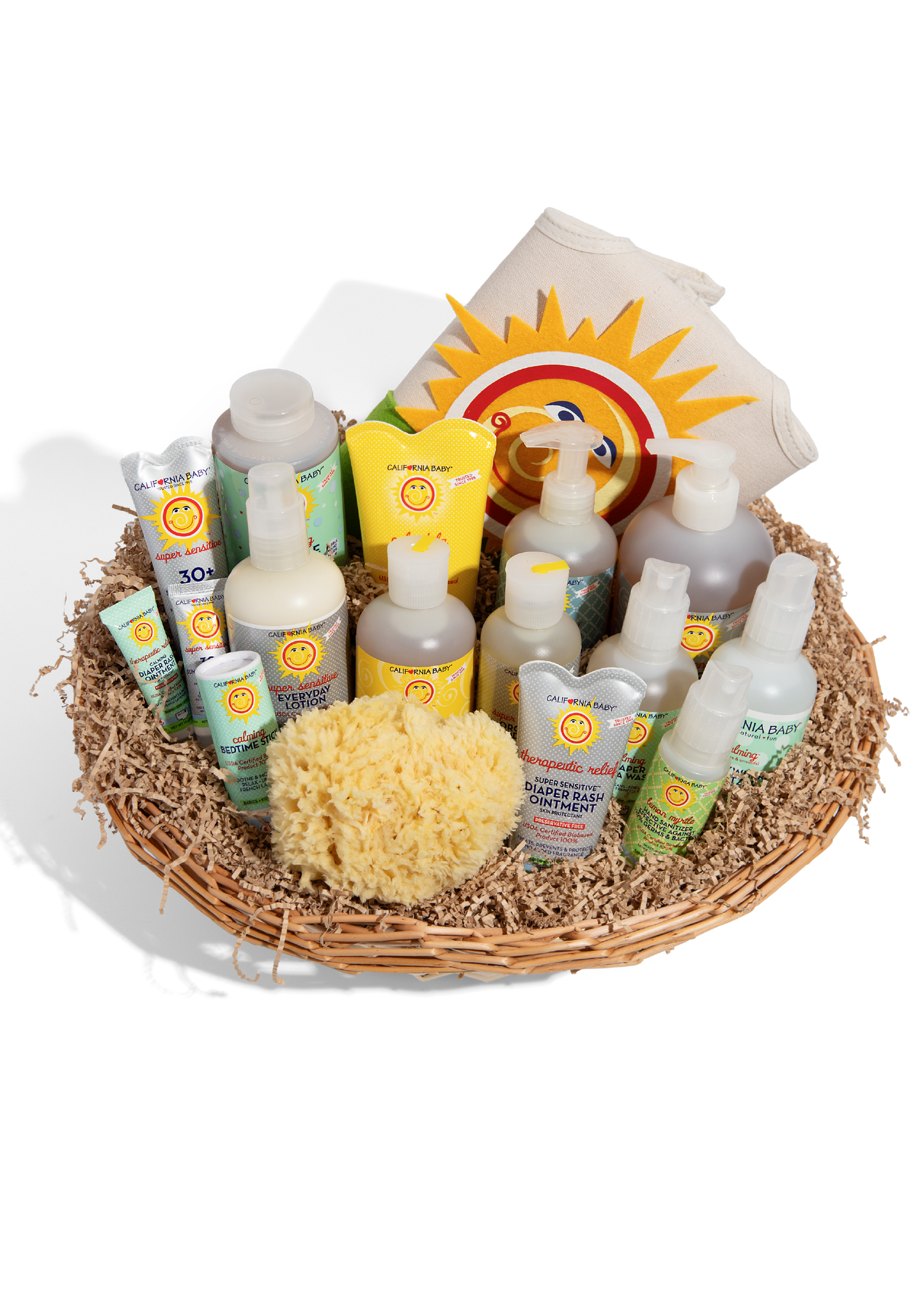 Super Deluxe Newborn Gift Basket by California Baby, product view 3