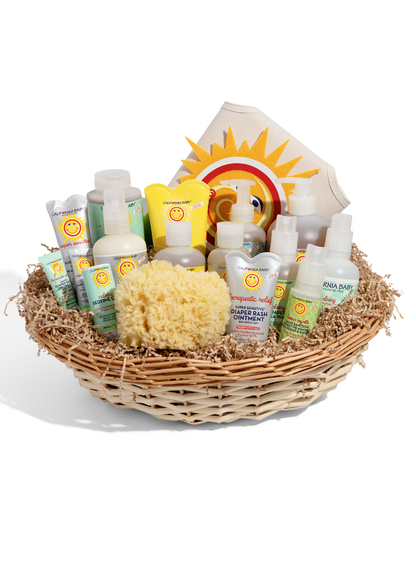Super Deluxe Newborn Gift Basket by California Baby, product view 2