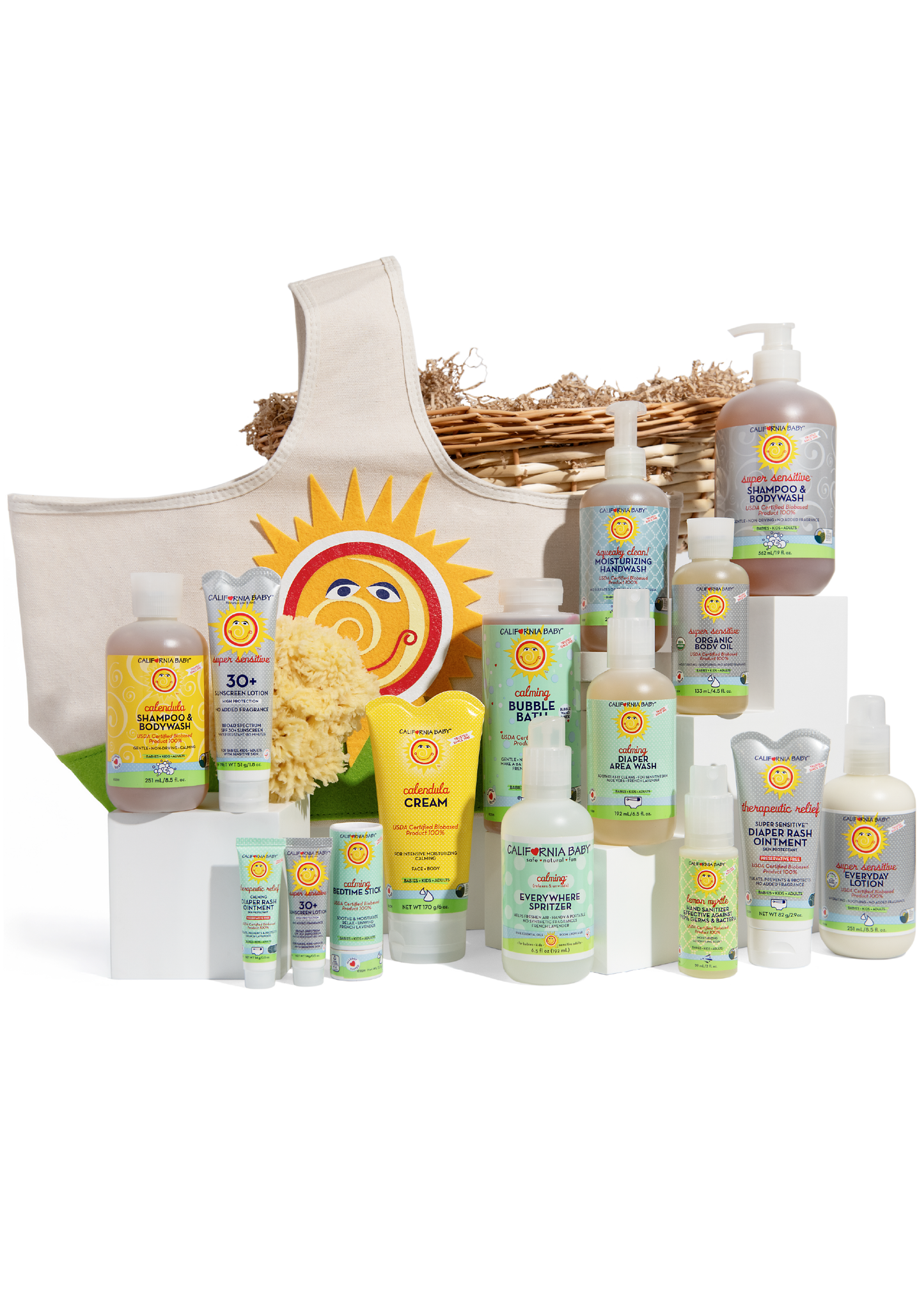 Super Deluxe Newborn Gift Basket by California Baby