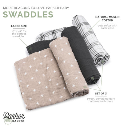 Classics Swaddle Set by Parker Baby Co., product view 3