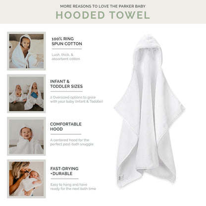 Hooded Bath Towel by Parker Baby Co., product view 3