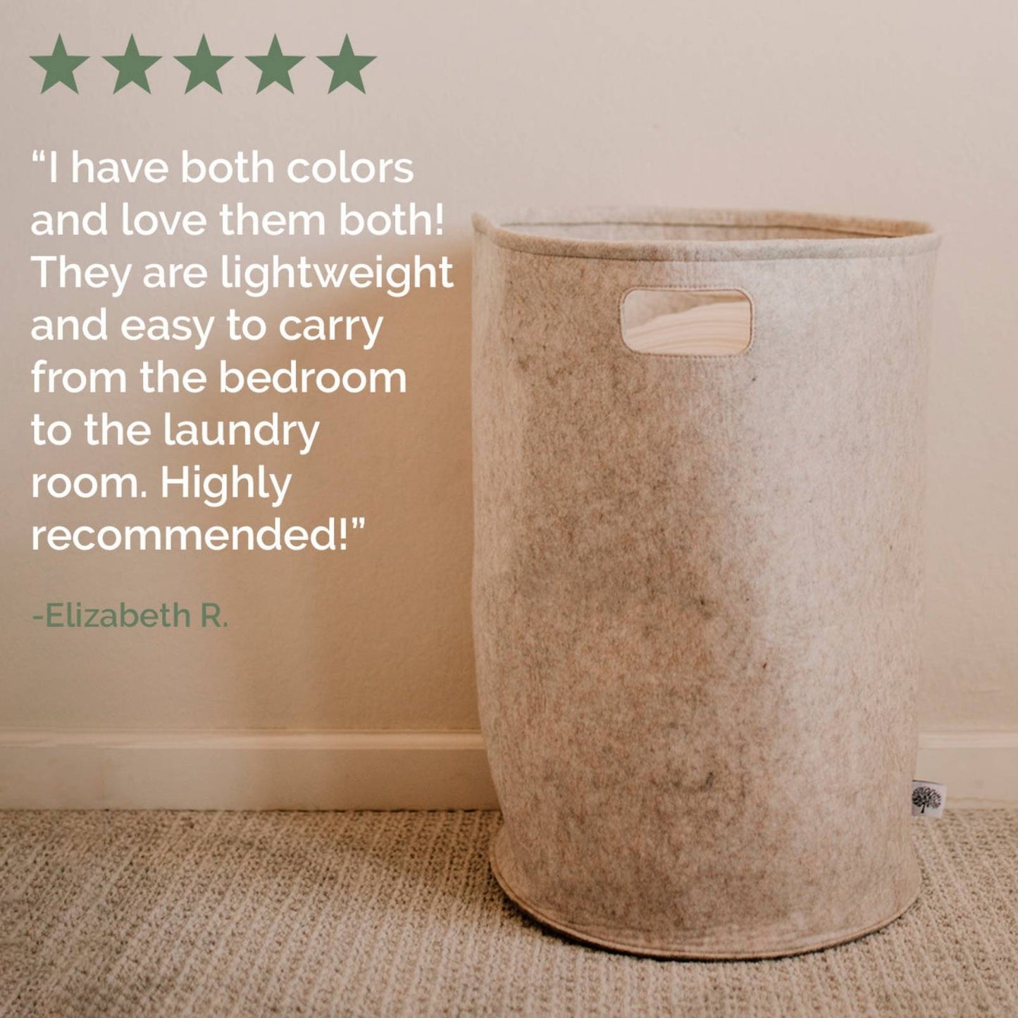 Felt Laundry Hamper by Parker Baby Co., product view 8