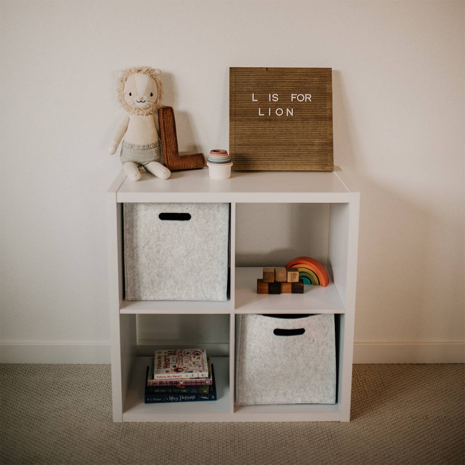 Felt Cube Storage by Parker Baby Co., product view 2