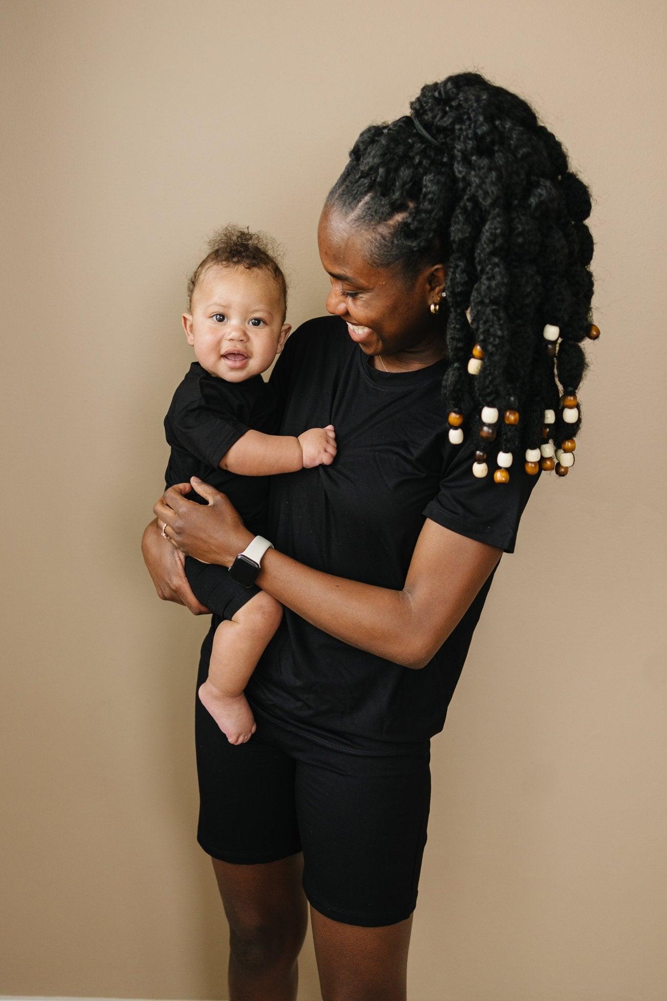 Women's Bamboo Tee & Bike Shorts - sold as separates by Little Joy Co., product view 21
