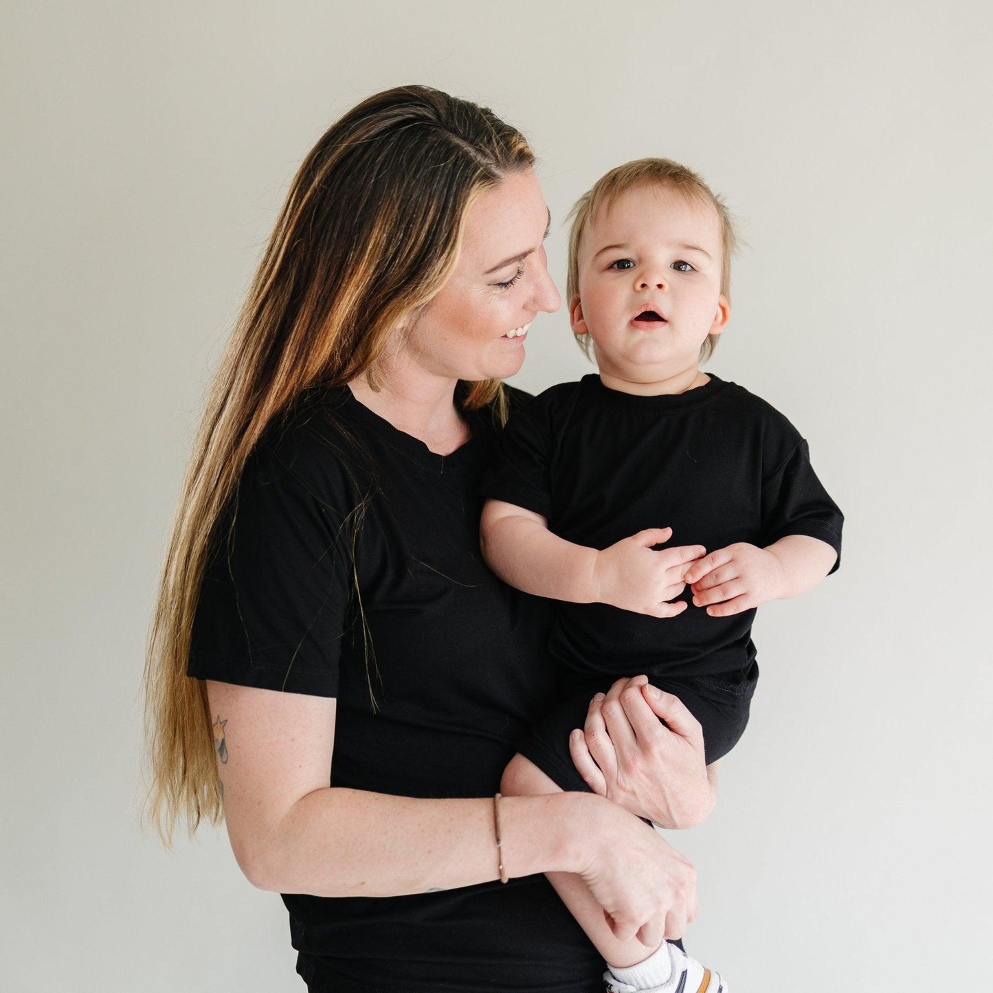 Women's Bamboo Tee & Bike Shorts - sold as separates by Little Joy Co., product view 13