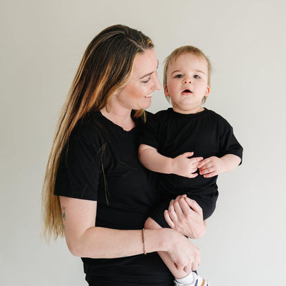 Women's Bamboo Tee & Bike Shorts - sold as separates by Little Joy Co., product view 13