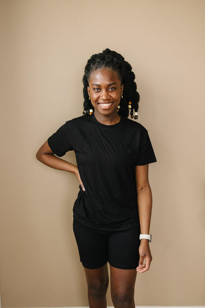 Women's Bamboo Tee & Bike Shorts - sold as separates by Little Joy Co., product view 19