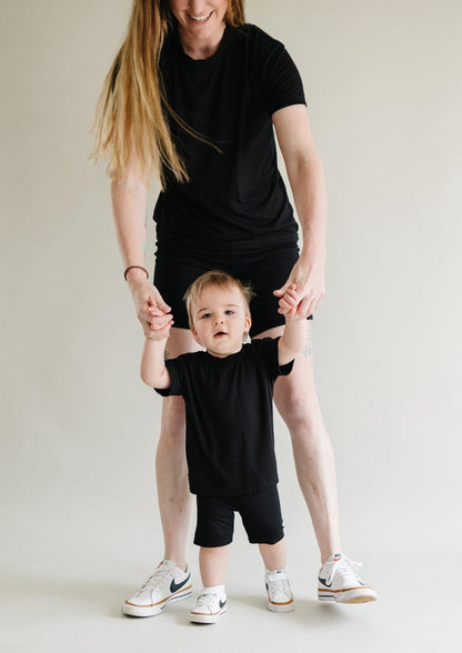 Women's Bamboo Tee & Bike Shorts - sold as separates by Little Joy Co., product view 15