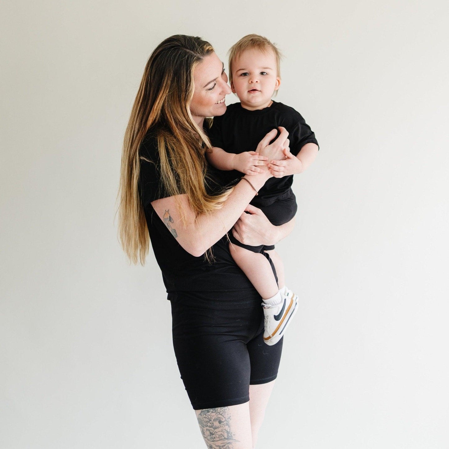 Women's Bamboo Tee & Bike Shorts - sold as separates by Little Joy Co., product view 11
